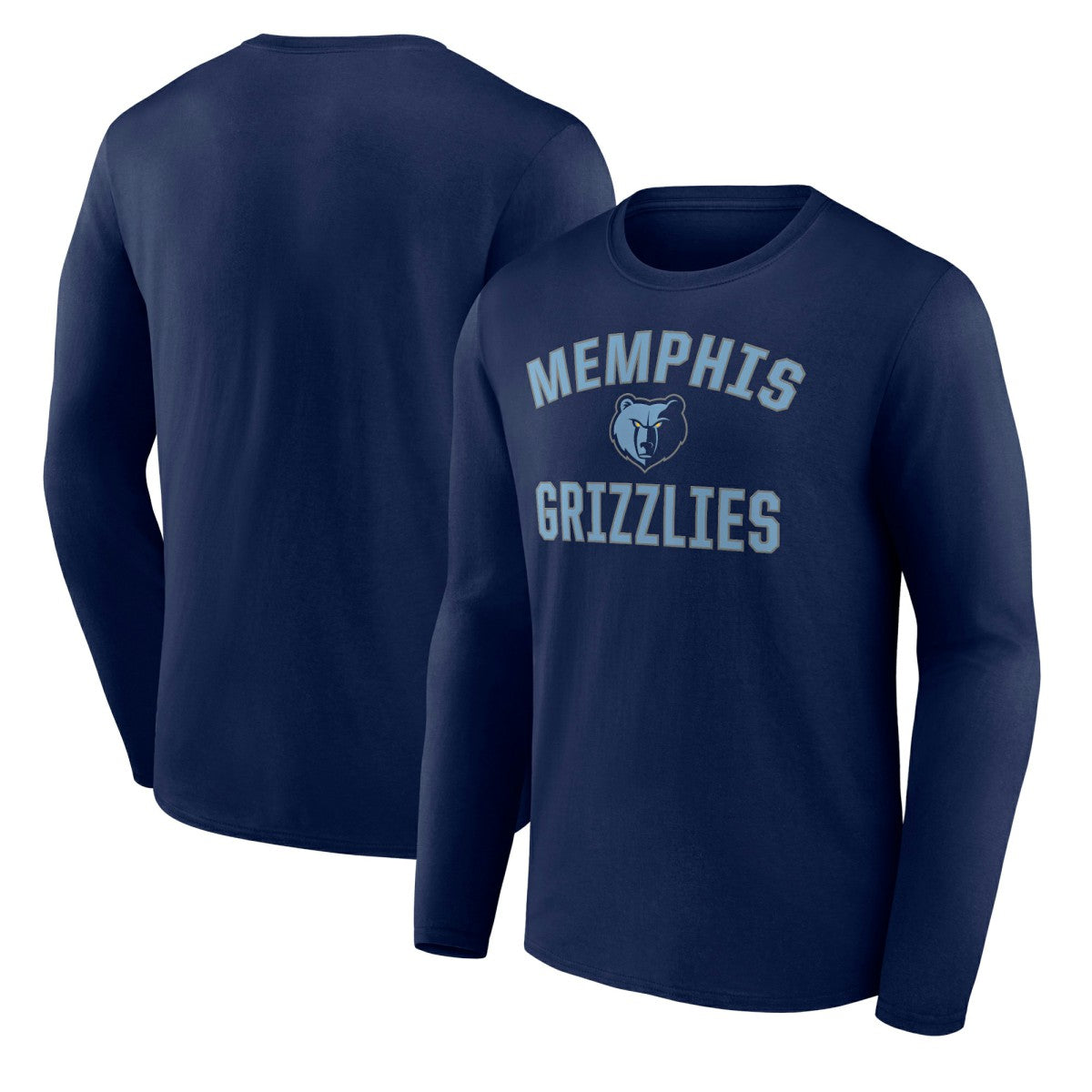 Navy Memphis Grizzlies Victory Arch Team Long Sleeve T-Shirt | NBA