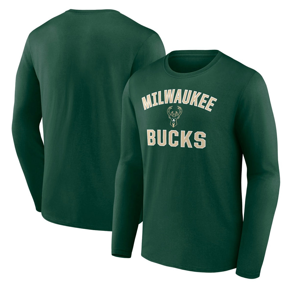 Green Milwaukee Bucks Victory Arch Team Long Sleeve T-Shirt | NBA