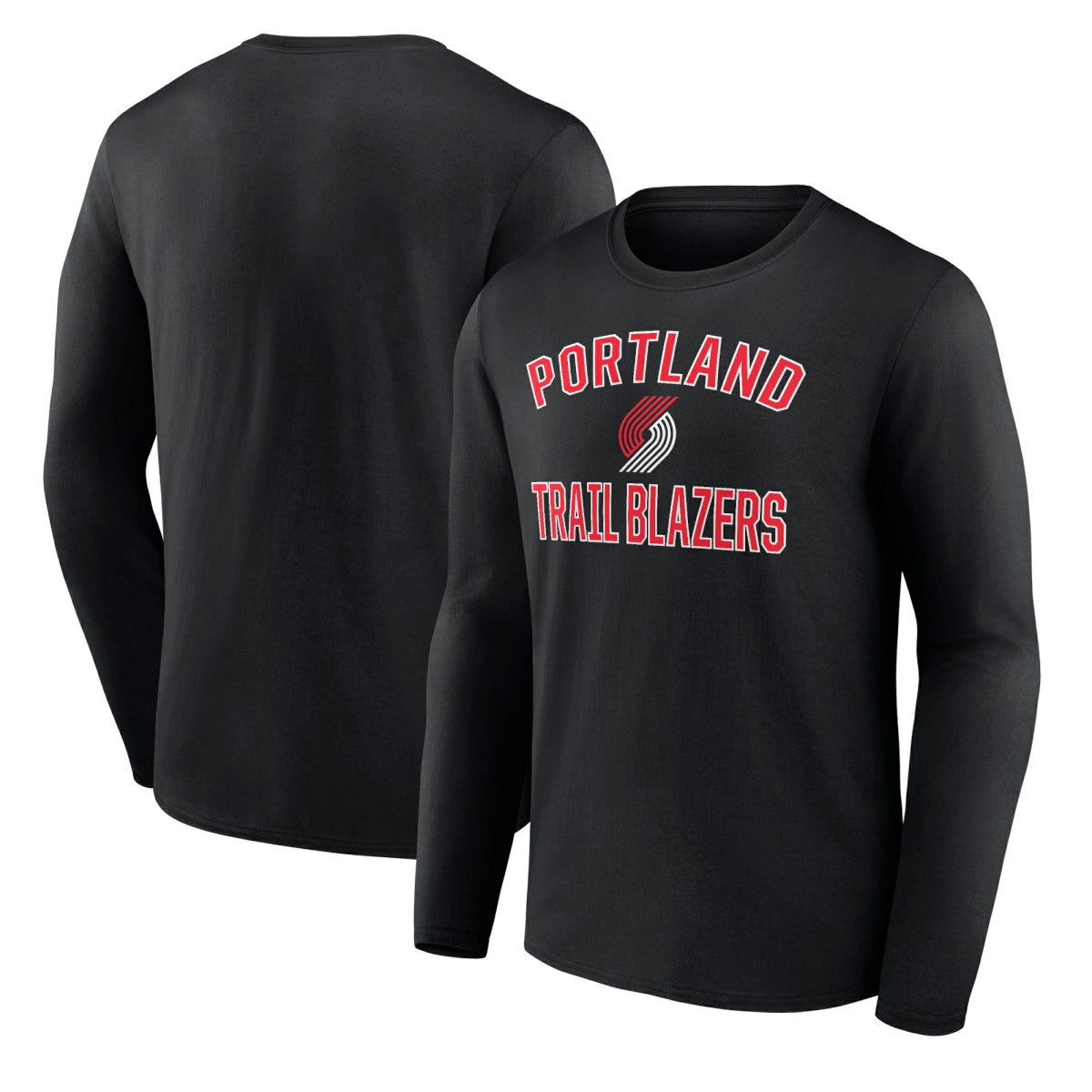 Black Portland Trail Blazers Victory Arch Team Long Sleeve T-Shirt | NBA