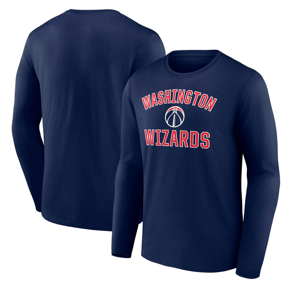 Navy Washington Wizards Victory Arch Team Long Sleeve T-Shirt | NBA