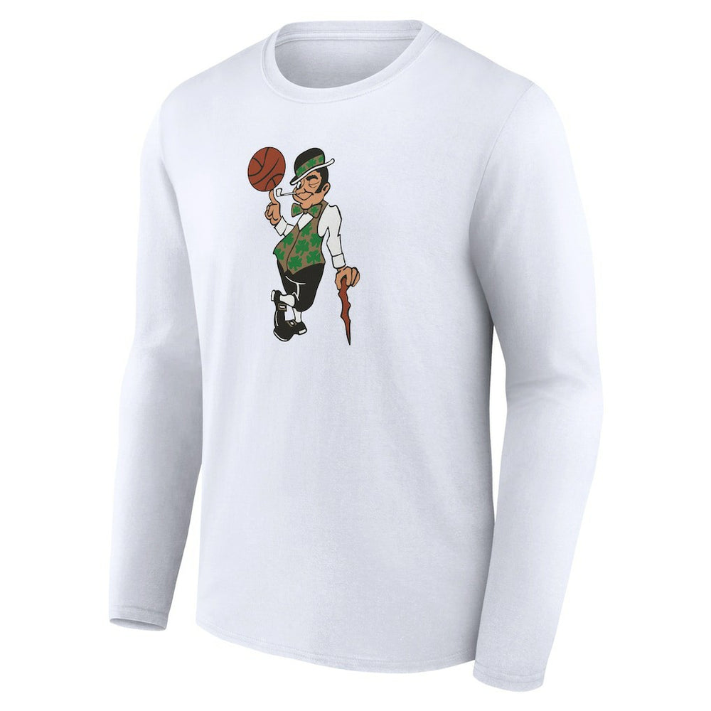 White Boston Celtics Alternate Logo Long Sleeve T-Shirt | NBA