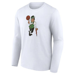 White Boston Celtics Alternate Logo Long Sleeve T-Shirt | NBA