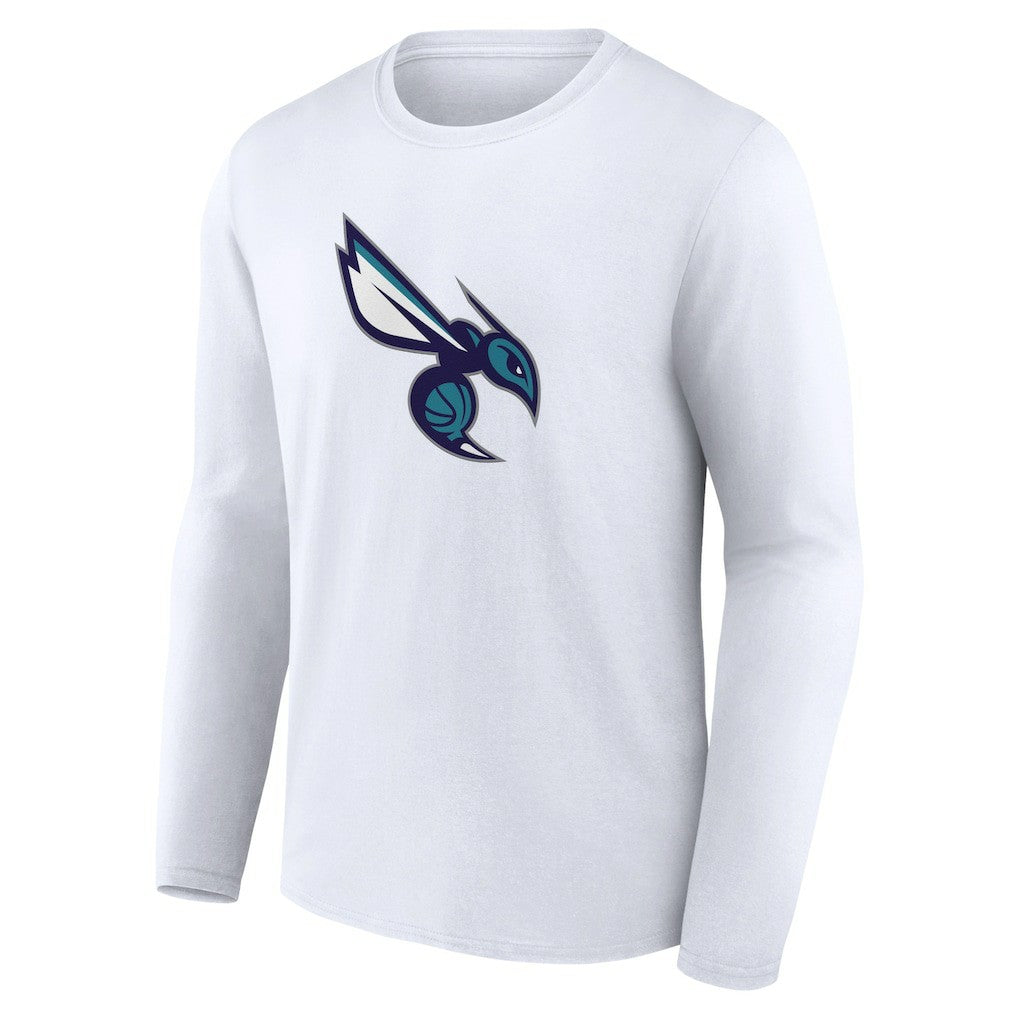 White Charlotte Hornets Alternate Logo Long Sleeve T-Shirt | NBA
