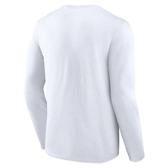 White Denver Nuggets Alternate Logo Long Sleeve T-Shirt sale | NBA