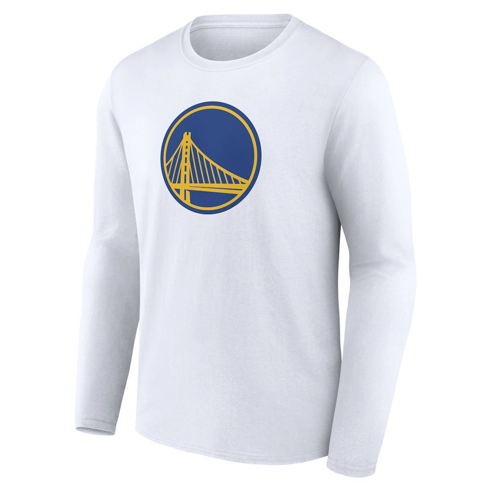 White Golden State Warriors Alternate Logo Long Sleeve T-Shirt sale | NBA