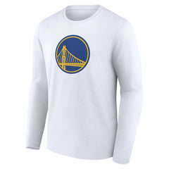 White Golden State Warriors Alternate Logo Long Sleeve T-Shirt sale | NBA