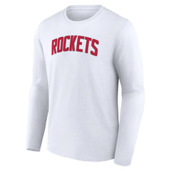 White Houston Rockets Alternate Logo Long Sleeve T-Shirt | NBA