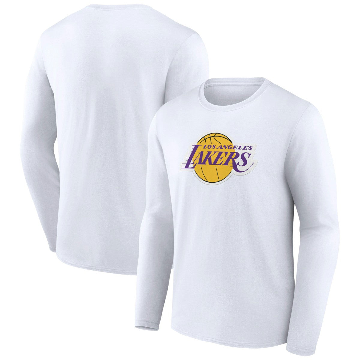 White Los Angeles Lakers Alternate Logo Long Sleeve T-Shirt | NBA