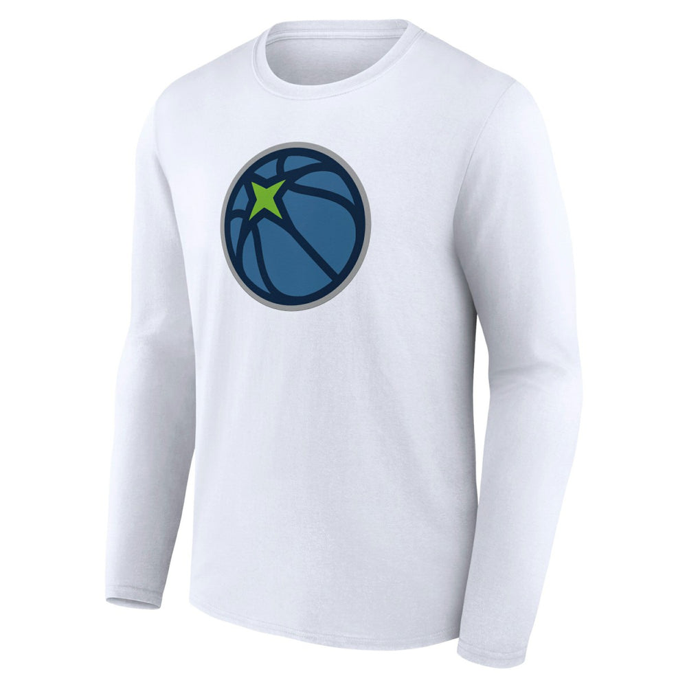 White Minnesota Timberwolves Alternate Logo Long Sleeve T-Shirt | NBA