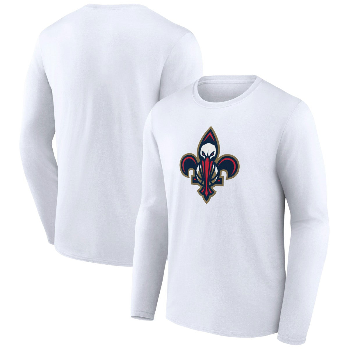 White New Orleans Pelicans Alternate Logo Long Sleeve T-Shirt | NBA