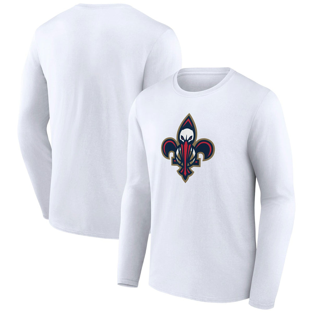 White New Orleans Pelicans Alternate Logo Long Sleeve T-Shirt | NBA