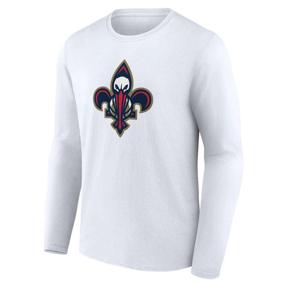 White New Orleans Pelicans Alternate Logo Long Sleeve T-Shirt | NBA