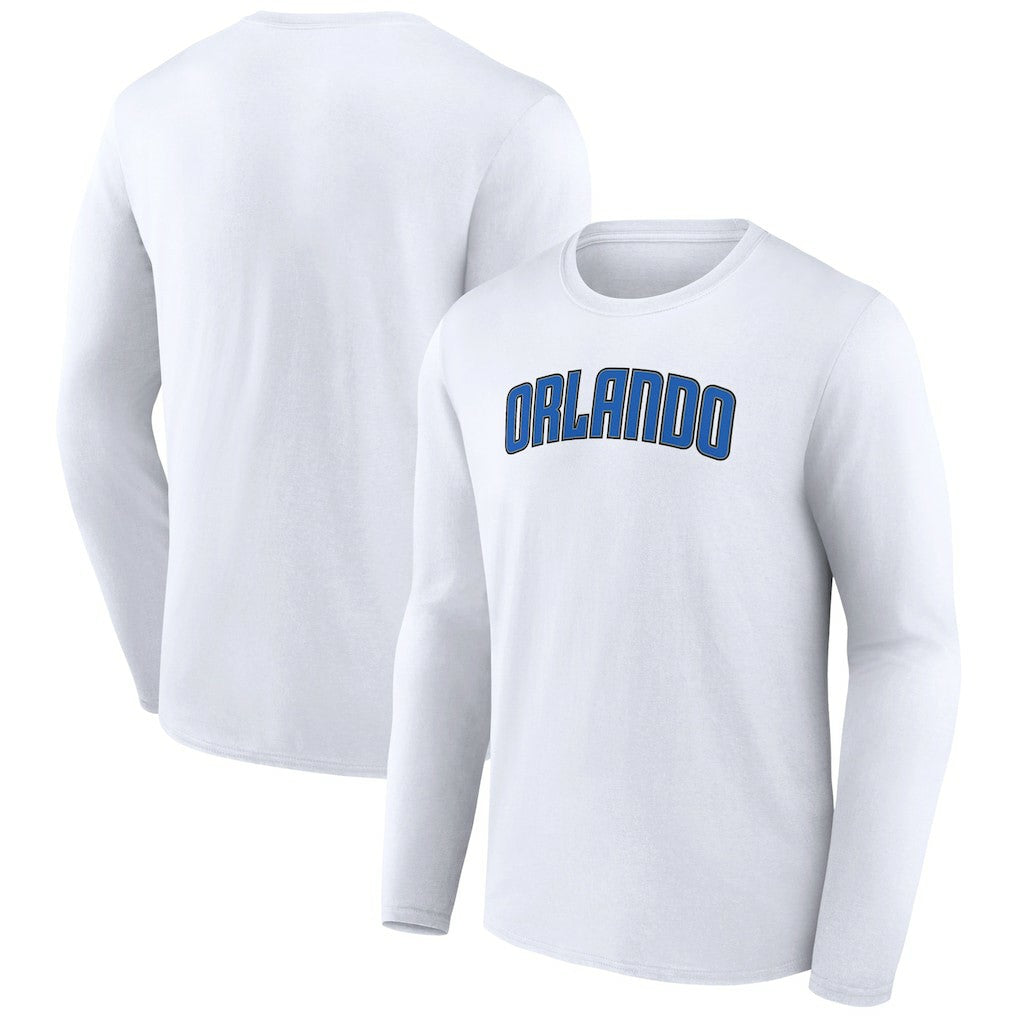 White Orlando Magic Alternate Logo Long Sleeve T-Shirt | NBA