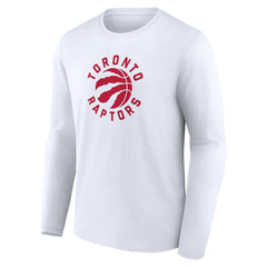 White Toronto Raptors Alternate Logo Long Sleeve T-Shirt | NBA