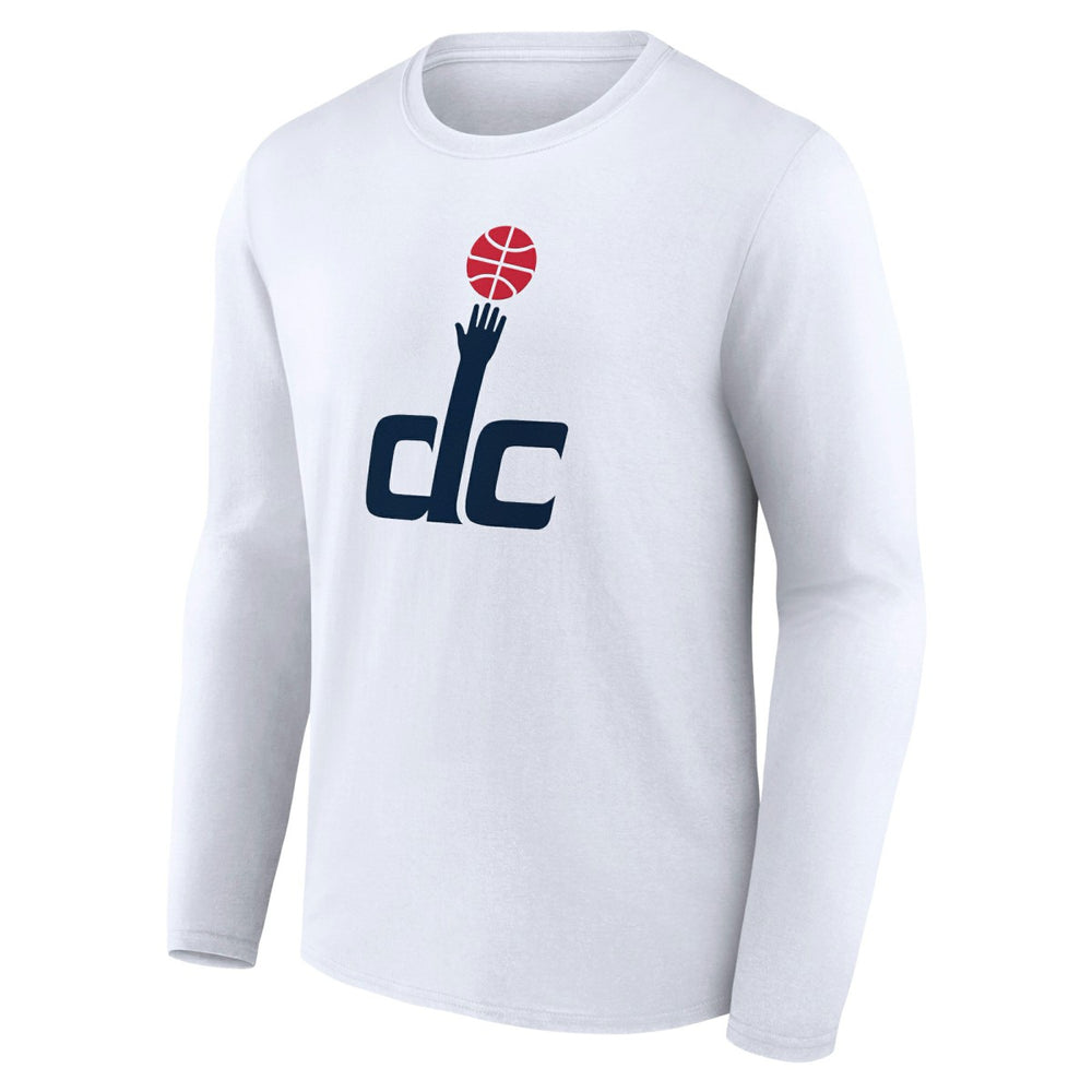 White Washington Wizards Alternate Logo Long Sleeve T-Shirt | NBA