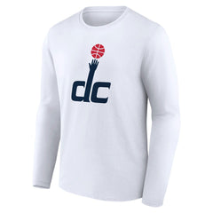 White Washington Wizards Alternate Logo Long Sleeve T-Shirt | NBA