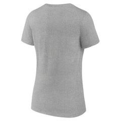 Heather Gray Oklahoma City Thunder Women's Alternate Logo V-Neck T-Shirt | NBA