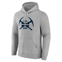 Gray Denver Nuggets Alternate Logo Pullover Hoodie sale | NBA