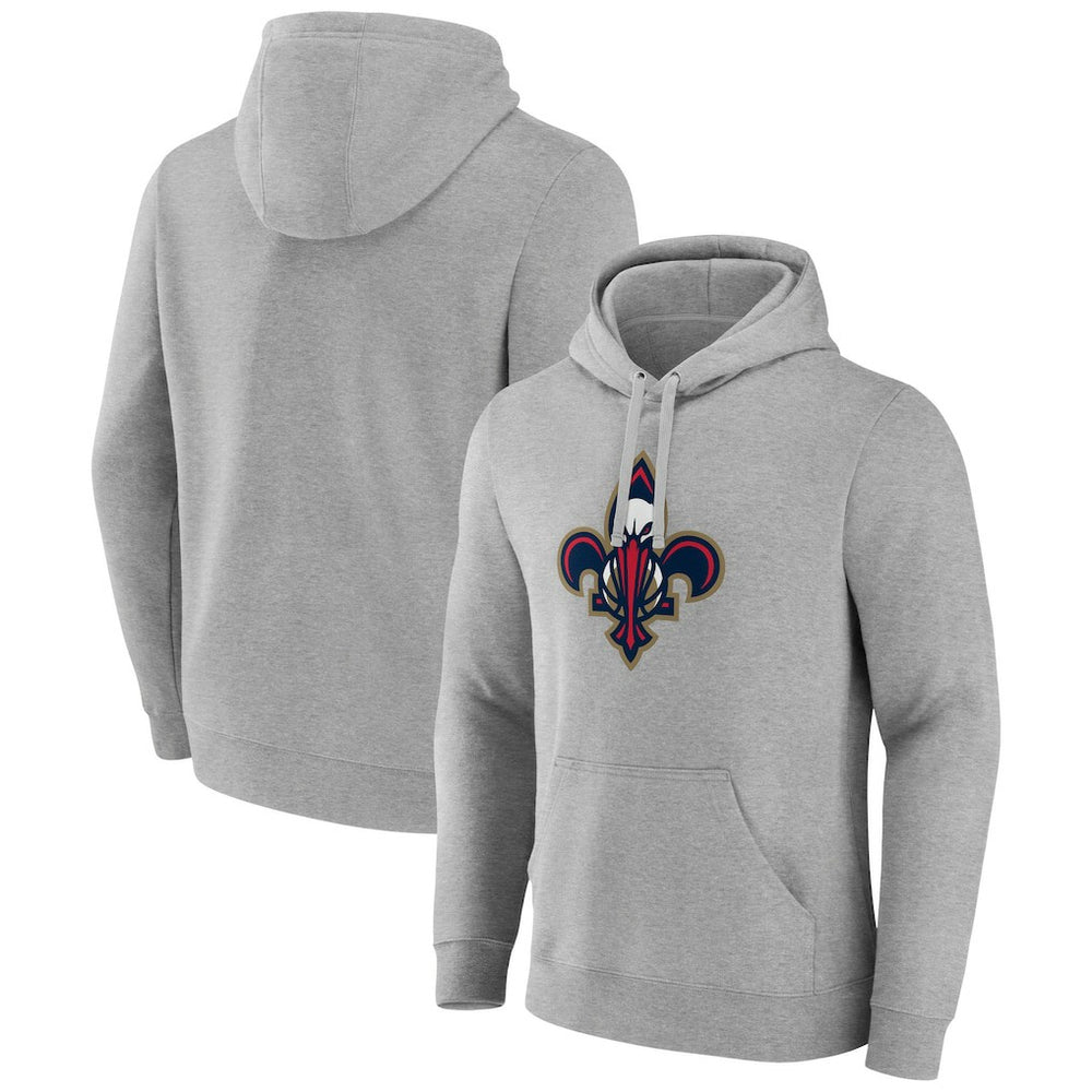 Gray New Orleans Pelicans Alternate Logo Pullover Hoodie | NBA