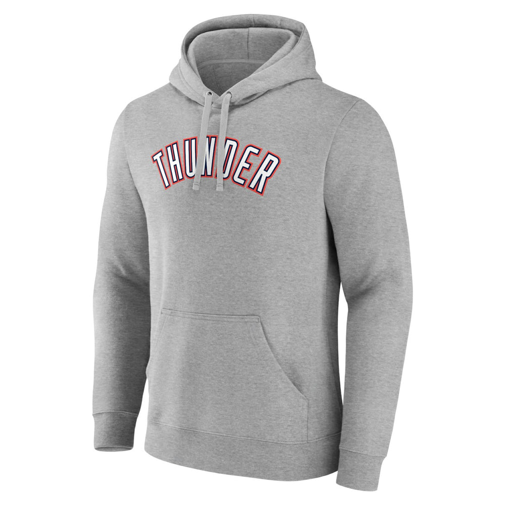 Gray Oklahoma City Thunder Alternate Logo Pullover Hoodie | NBA