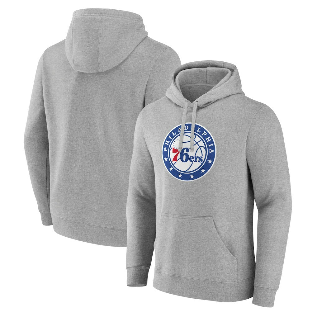 Gray Philadelphia 76ers Alternate Logo Pullover Hoodie | NBA