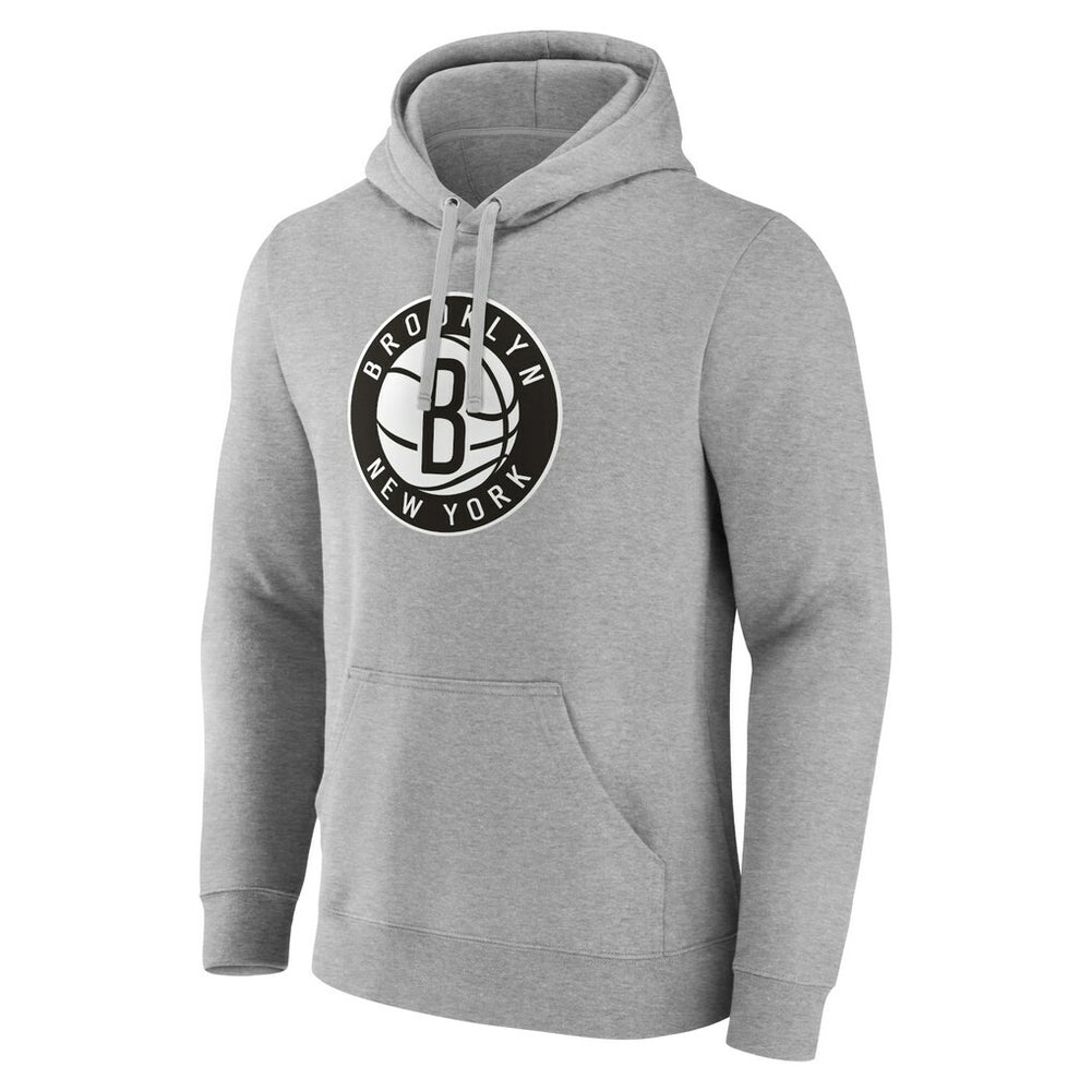 Gray Brooklyn Nets Alternate Logo Pullover Hoodie | NBA