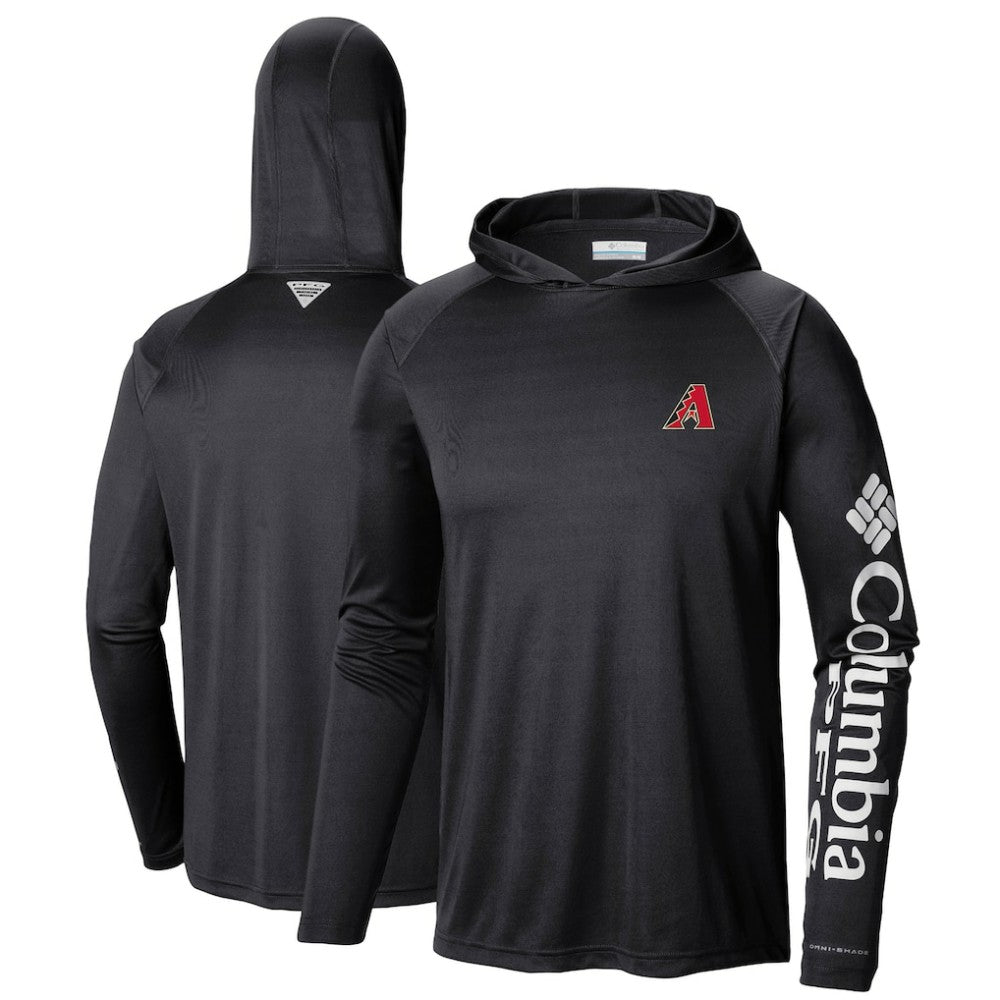 Arizona Diamondbacks Columbia Terminal Tackle Long Sleeve Hoodie T-Shirt - MLB Hoodies