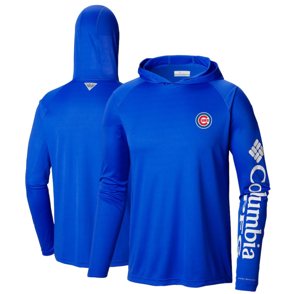 Chicago Cubs Columbia Terminal Tackle Long Sleeve Hoodie T-Shirt - MLB Hoodies