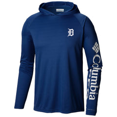 Detroit Tigers Columbia Terminal Tackle Long Sleeve Hoodie T-Shirt - MLB Hoodies