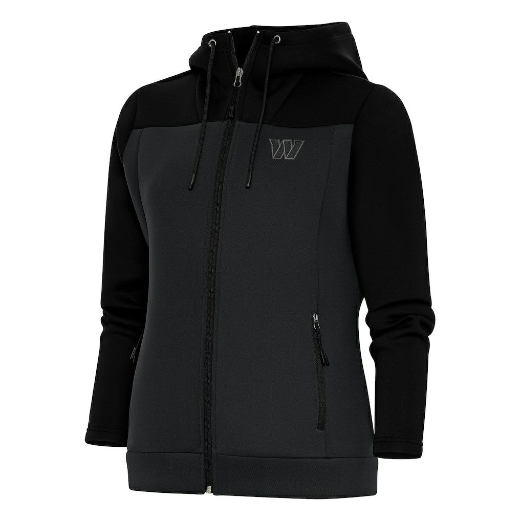 Washington Commanders Antigua Women's Tonal Logo Protect Full-Zip Hoodie Jacket | NFL Hot