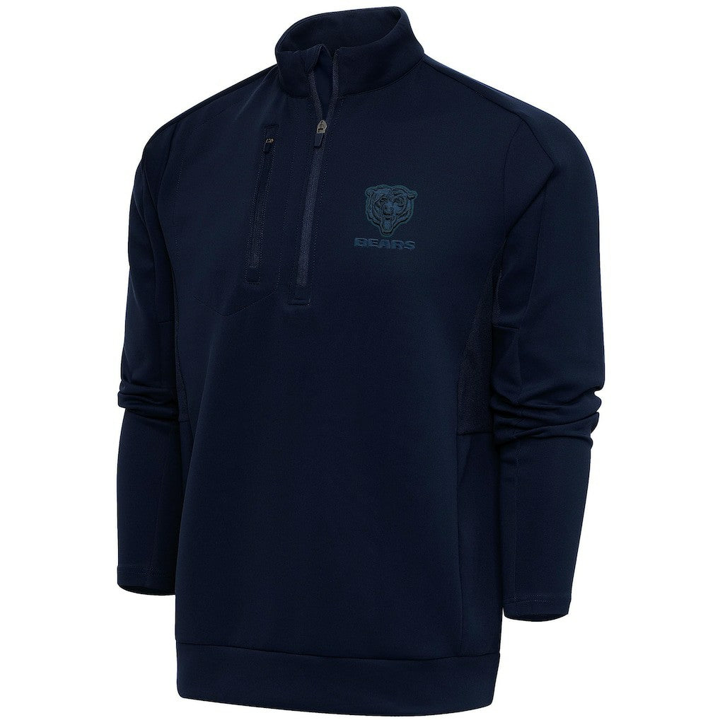 Chicago Bears Antigua Tonal Logo Generation Quarter-Zip Pullover Top | NFL US