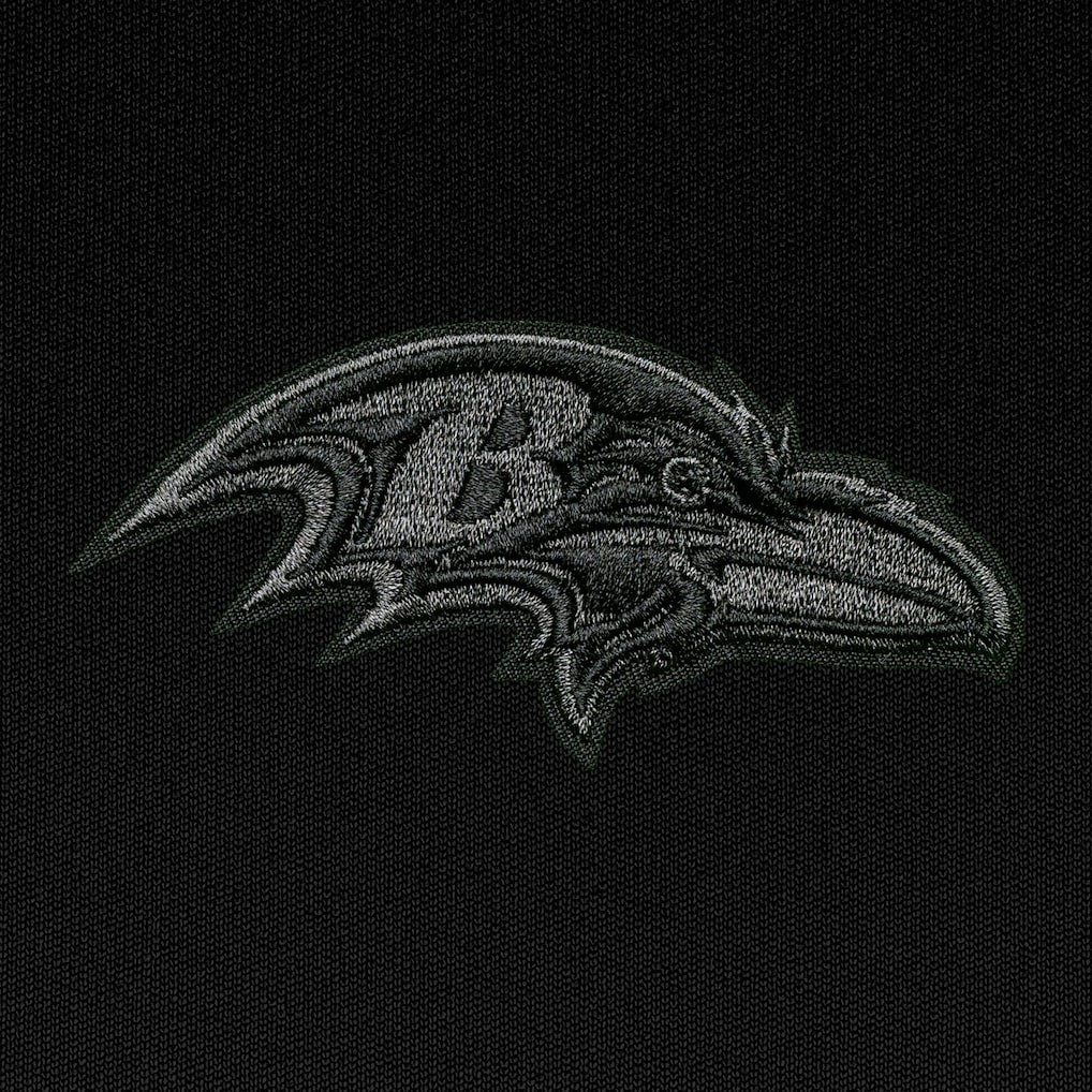 Baltimore Ravens Antigua Tonal Logo Tribute Quarter-Zip Pullover Top | NFL Hot