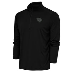 Jacksonville Jaguars Antigua Tonal Logo Tribute Quarter-Zip Pullover Top | NFL Discount