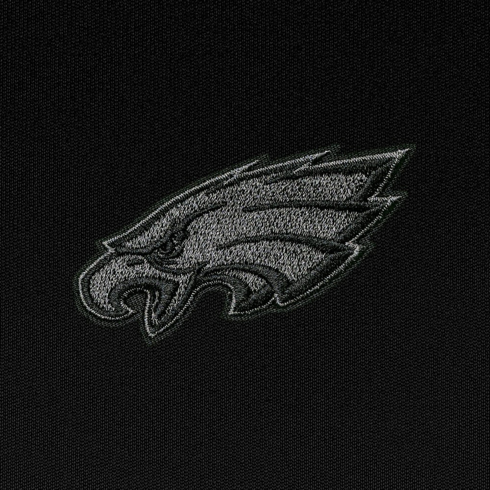 Philadelphia Eagles Antigua Tonal Logo Tribute Quarter-Zip Pullover Top | NFL Discount
