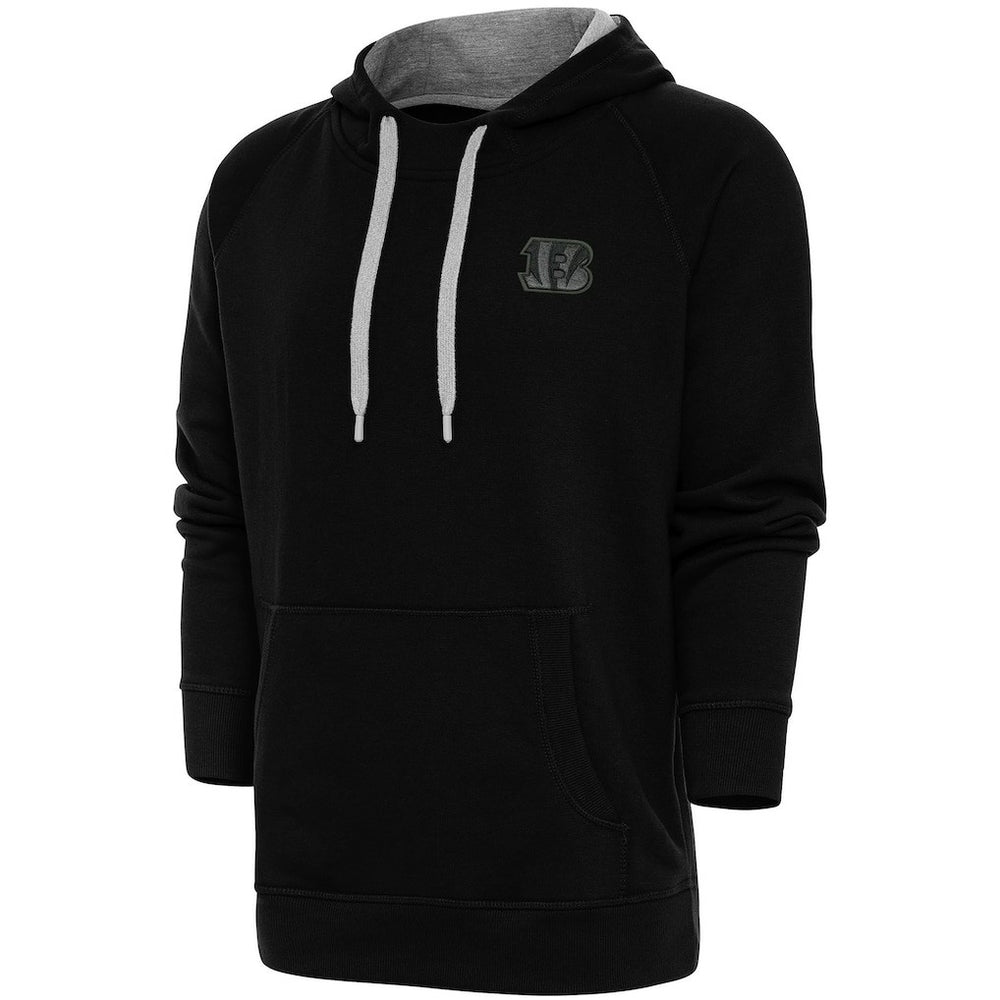 Cincinnati Bengals Antigua Tonal Logo Victory Pullover Hoodie | NFL Outlet