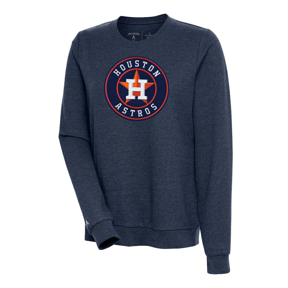 Houston Astros Antigua Women's Action Crewneck Pullover Sweatshirt - MLB Pullover