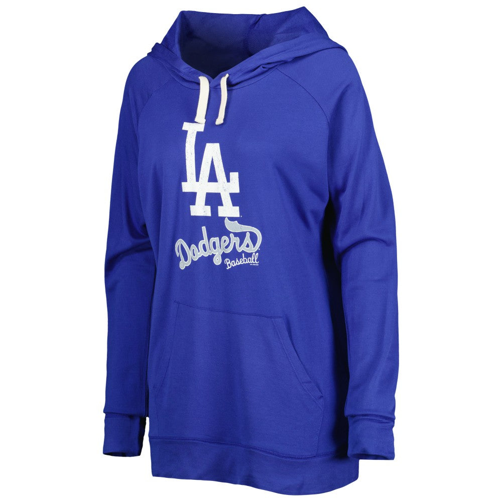Los Angeles Dodgers Touch Women's Pre-Game Raglan Pullover Hoodie - MLB Hoodies