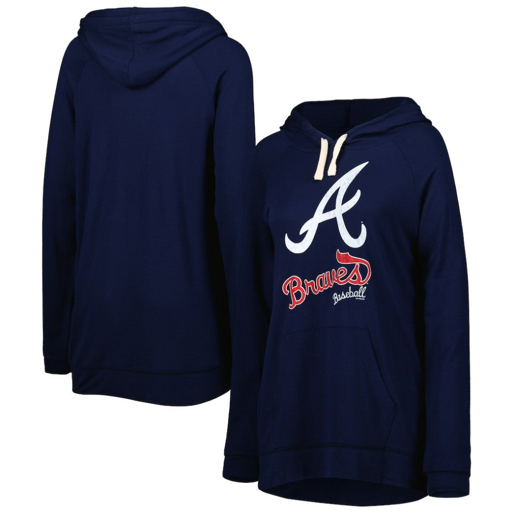 Atlanta Braves Touch Women's Pre-Game Raglan Pullover Hoodie - MLB Hoodies