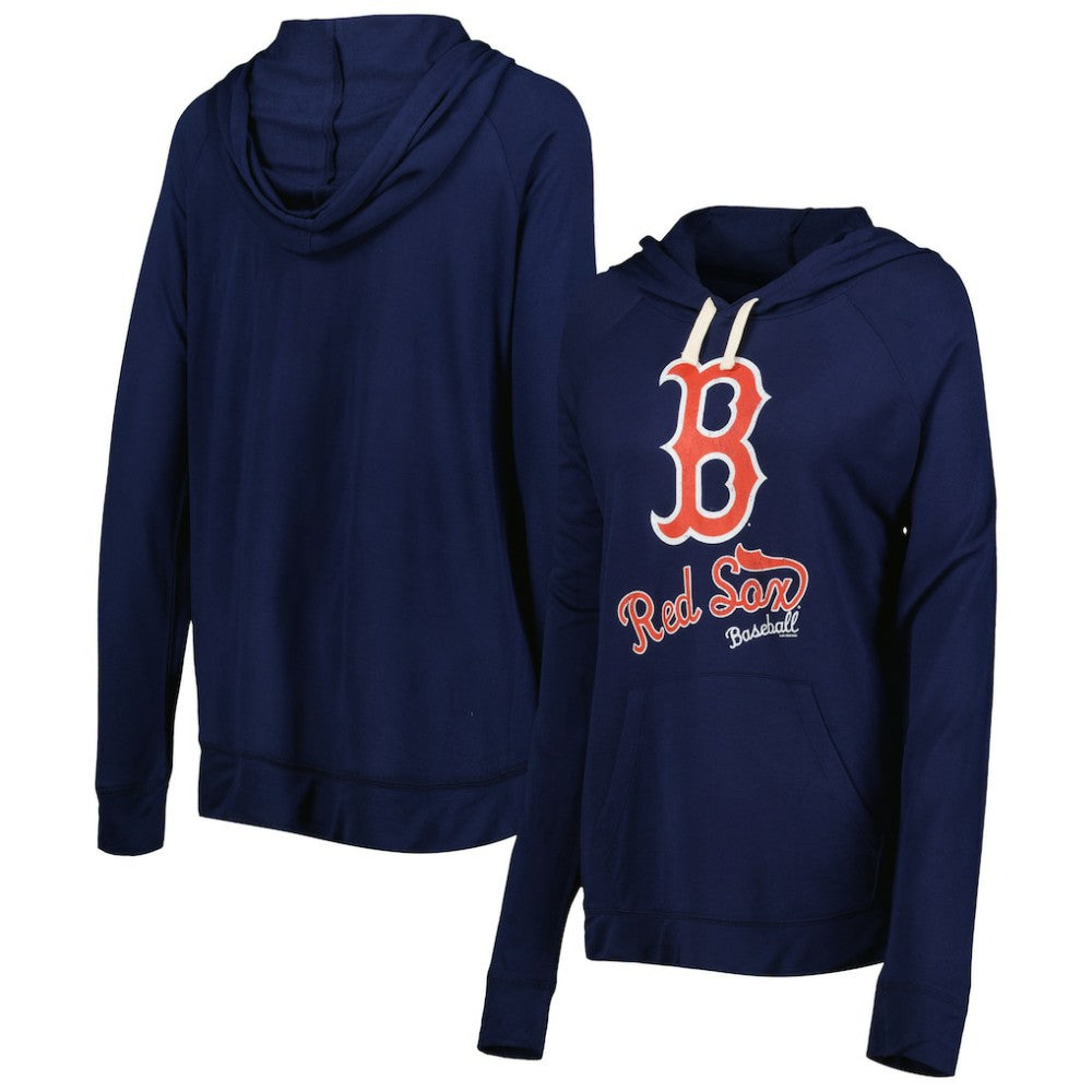 Boston Red Sox Touch Women's Pre-Game Raglan Pullover Hoodie - MLB Hoodies