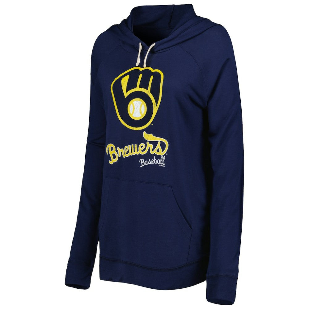 Milwaukee Brewers Touch Women's Pre-Game Raglan Pullover Hoodie - MLB Hoodies