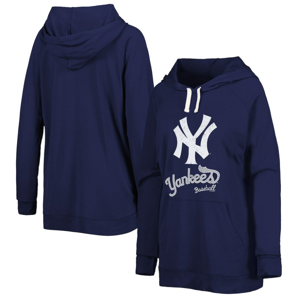 New York Yankees Touch Women's Pre-Game Raglan Pullover Hoodie - MLB Hoodies