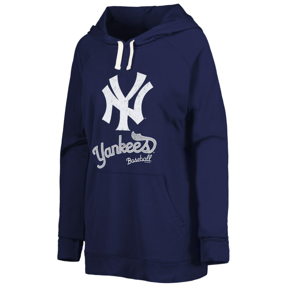 New York Yankees Touch Women's Pre-Game Raglan Pullover Hoodie - MLB Hoodies