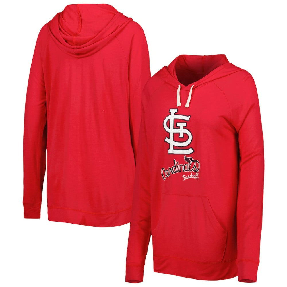 St. Louis Cardinals Touch Women's Pre-Game Raglan Pullover Hoodie - MLB Hoodies