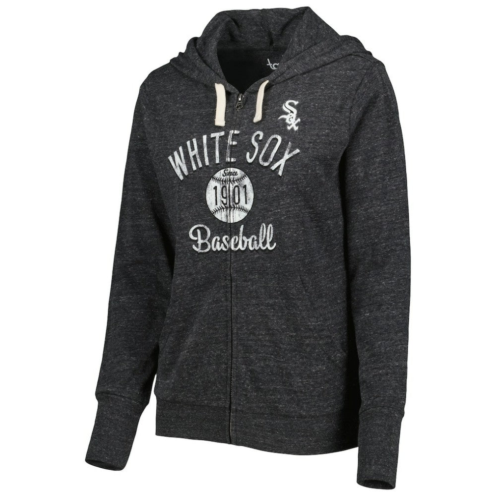 Chicago White Sox Touch Women's Training Camp Tri-Blend Lightweight Full-Zip Hoodie - MLB Hoodies