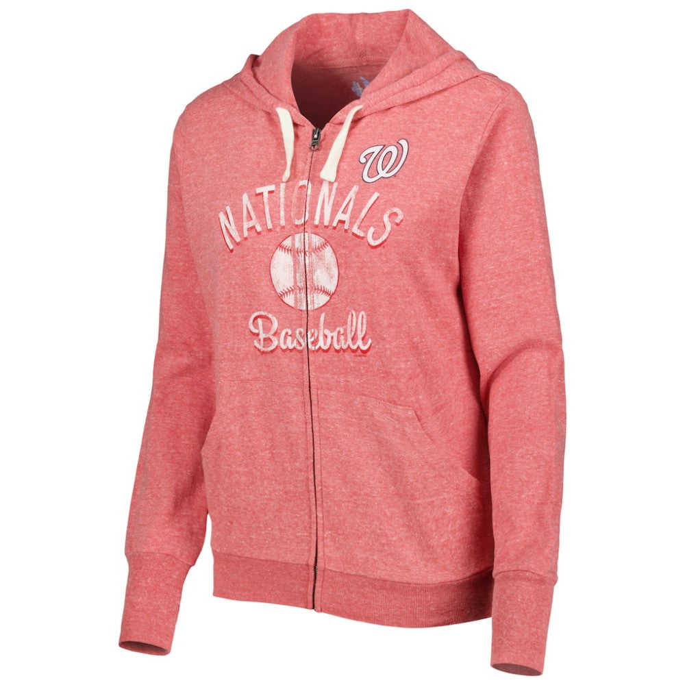 Washington Nationals Touch Women's Training Camp Tri-Blend Lightweight Full-Zip Hoodie - MLB Hoodies