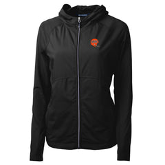 Cincinnati Bengals Cutter & Buck Women's Throwback Logo Adapt Eco Knit Hybrid Recycled Full-Zip Hoodie | NFL On sale