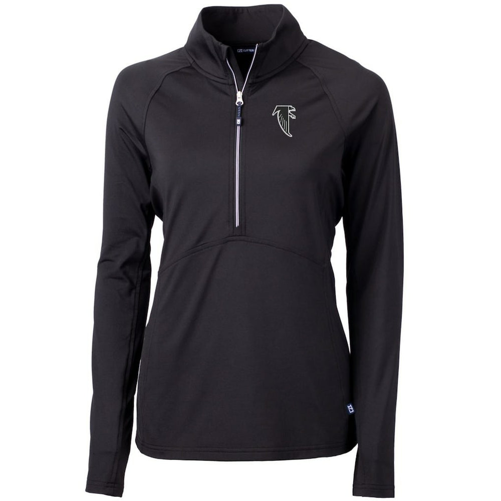 Atlanta Falcons Cutter & Buck Women's Throwback Logo Adapt Eco Knit Stretch Recycled Half-Zip Pullover Top | NFL New
