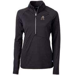 Cleveland Browns Cutter & Buck Women's Throwback Logo Adapt Eco Knit Stretch Recycled Half-Zip Pullover Top | NFL Hot