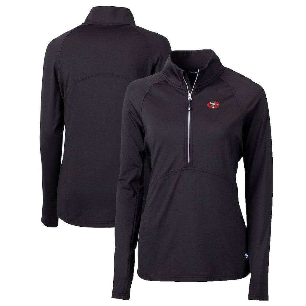 San Francisco 49ers Cutter & Buck Women's Throwback Logo Adapt Eco Knit Stretch Recycled Half-Zip Pullover Top | NFL Near me