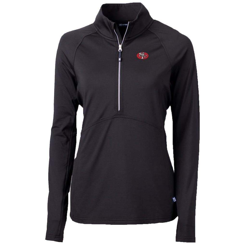 San Francisco 49ers Cutter & Buck Women's Throwback Logo Adapt Eco Knit Stretch Recycled Half-Zip Pullover Top | NFL Near me